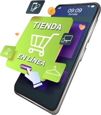 Ilustración de tienda en línea