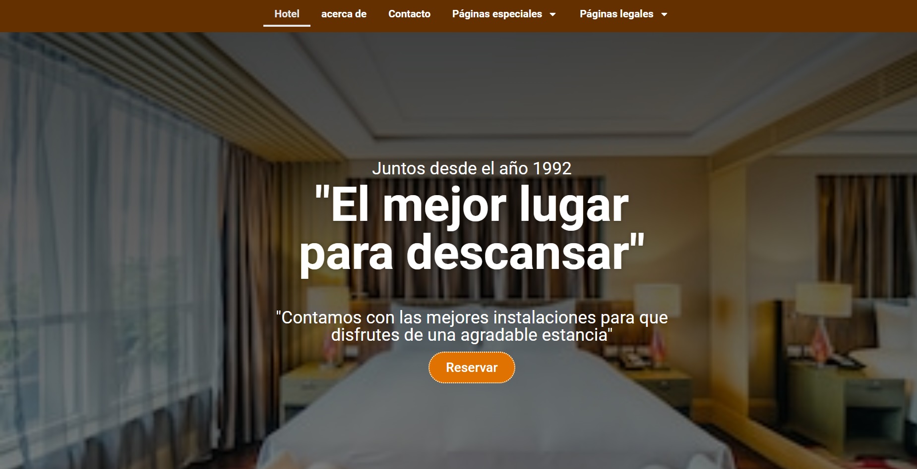 Diseño web hotel