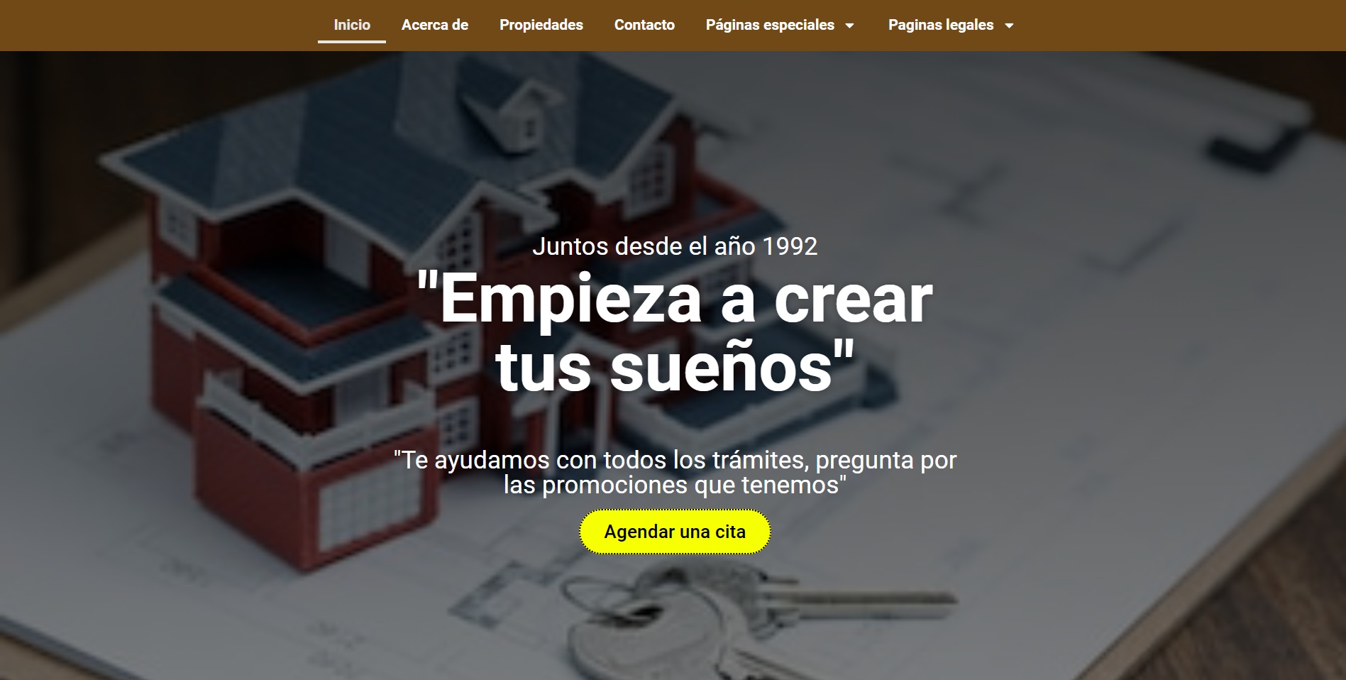 Sitio web de demostracion inmobiliria
