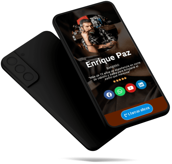 TARJETA DIGITAL PARA BARBERÍAS